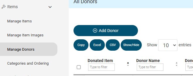 item donors