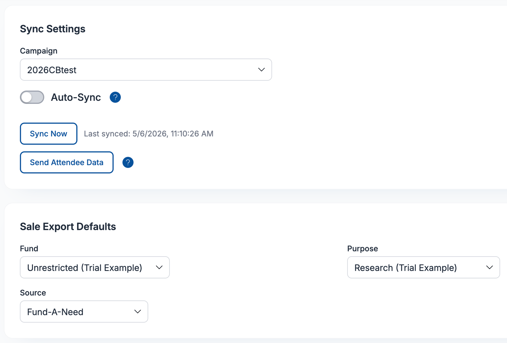 🔗 Neon CRM Integration